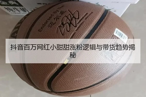 抖音百万网红小甜甜涨粉逻辑与带货趋势揭秘