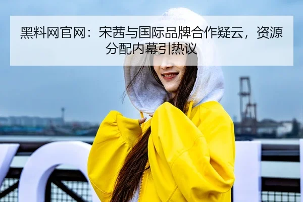 黑料网官网：宋茜与国际品牌合作疑云，资源分配内幕引热议